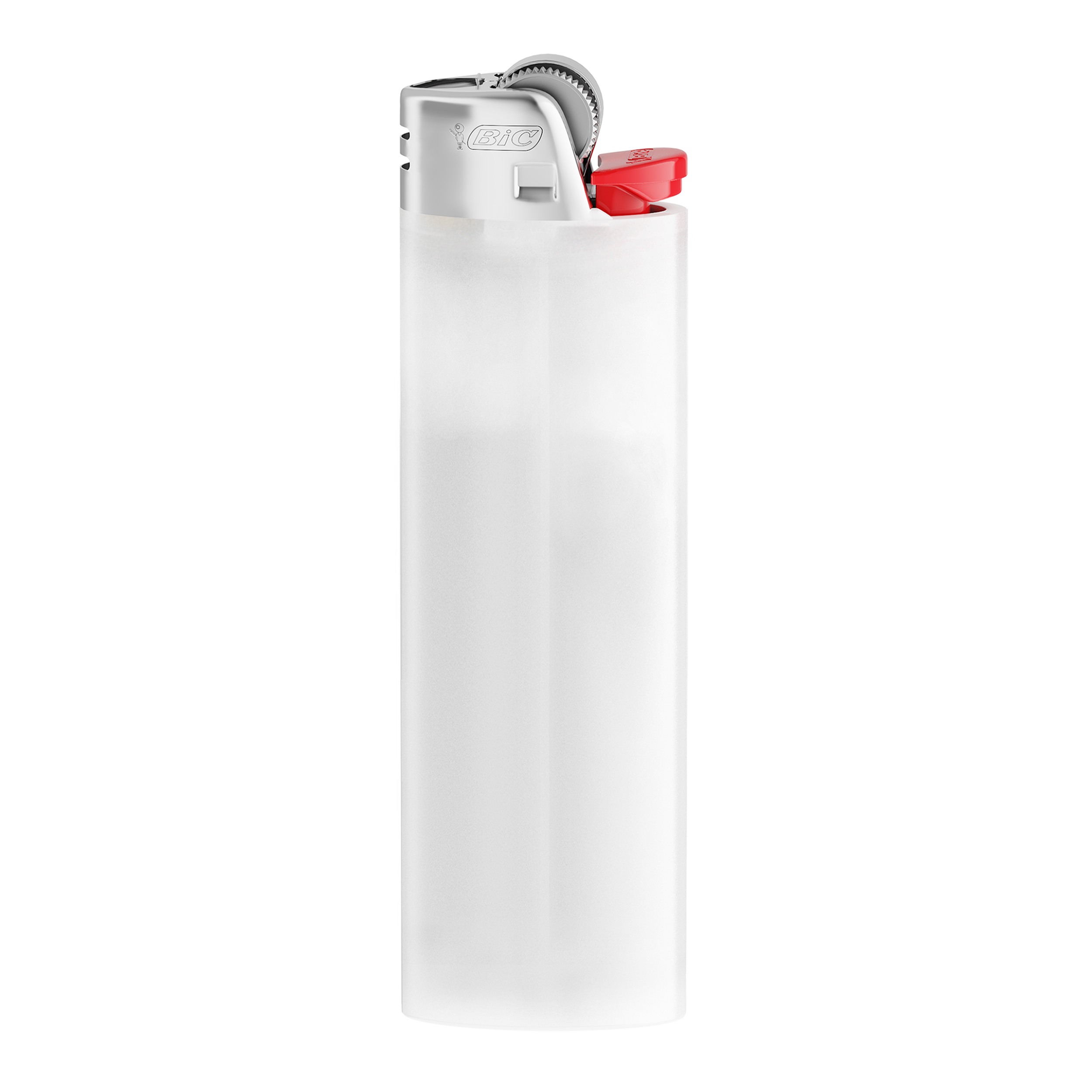 Briquet promotionnel personnalisable BIC® J26 Briquet Blanc transparent